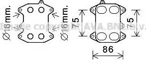 Ava Quality Cooling VW3388 - Uljni hladnjak, ulje za motor www.molydon.hr