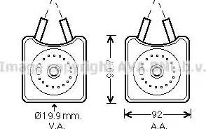 Ava Quality Cooling VW3215 - Uljni hladnjak, ulje za motor www.molydon.hr