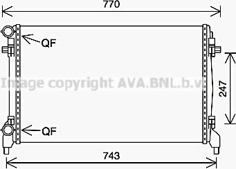 Ava Quality Cooling VW2402 - Hladnjak, hladjenje motora www.molydon.hr