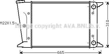 Ava Quality Cooling VW 2044 - Hladnjak, hladjenje motora www.molydon.hr