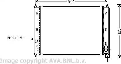 Ava Quality Cooling VWA2034 - Hladnjak, hladjenje motora www.molydon.hr