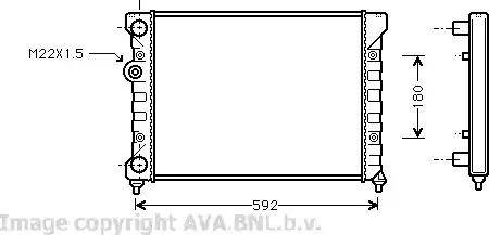 Ava Quality Cooling VW 2029 - Hladnjak, hladjenje motora www.molydon.hr