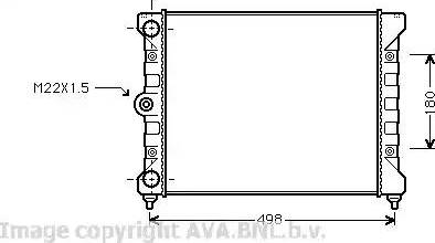 Ava Quality Cooling VW 2028 - Hladnjak, hladjenje motora www.molydon.hr