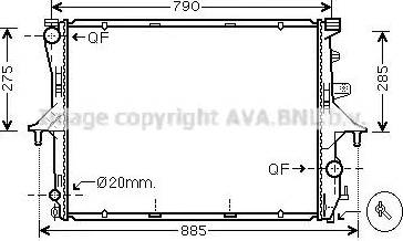 Ava Quality Cooling VW 2199 - Hladnjak, hladjenje motora www.molydon.hr