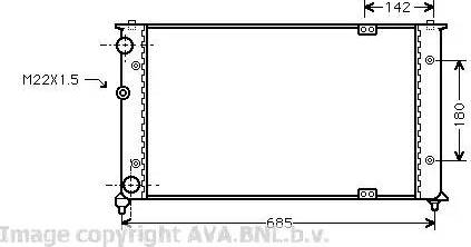 Ava Quality Cooling VW 2192 - Hladnjak, hladjenje motora www.molydon.hr