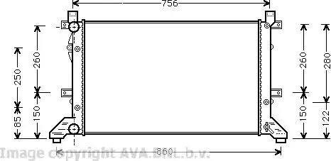 Ava Quality Cooling VW 2155 - Hladnjak, hladjenje motora www.molydon.hr