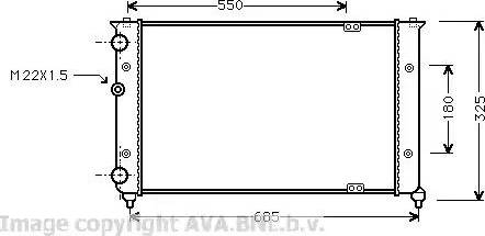 Ava Quality Cooling VW 2156 - Hladnjak, hladjenje motora www.molydon.hr