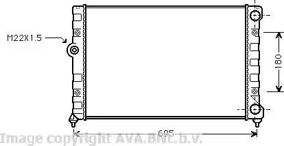 Ava Quality Cooling VW 2109 - Hladnjak, hladjenje motora www.molydon.hr