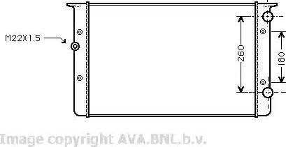 Ava Quality Cooling VW 2104 - Hladnjak, hladjenje motora www.molydon.hr