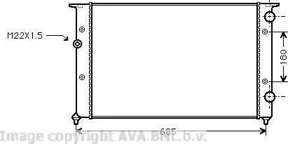 Ava Quality Cooling VW 2102 - Hladnjak, hladjenje motora www.molydon.hr