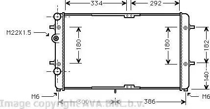 Ava Quality Cooling VW 2180 - Hladnjak, hladjenje motora www.molydon.hr