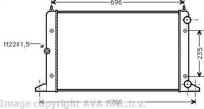 Ava Quality Cooling VW 2134 - Hladnjak, hladjenje motora www.molydon.hr