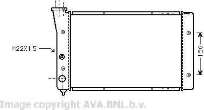 Ava Quality Cooling VW 2123 - Hladnjak, hladjenje motora www.molydon.hr