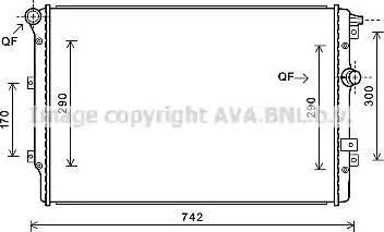 Ava Quality Cooling VW2324 - Hladnjak, hladjenje motora www.molydon.hr