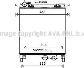 Ava Quality Cooling VWA2325 - Hladnjak, hladjenje motora www.molydon.hr