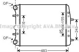 Ava Quality Cooling VW2373 - Hladnjak, hladjenje motora www.molydon.hr