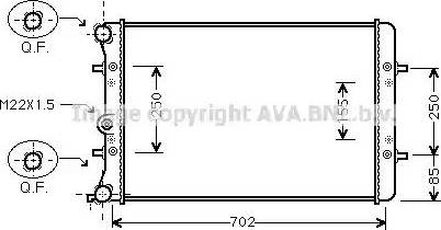 Ava Quality Cooling VW 2217 - Hladnjak, hladjenje motora www.molydon.hr