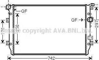 Ava Quality Cooling VW 2287 - Hladnjak, hladjenje motora www.molydon.hr