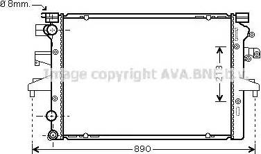 Ava Quality Cooling VW 2231 - Hladnjak, hladjenje motora www.molydon.hr