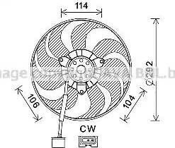 Ava Quality Cooling VW7539 - Ventilator, hladjenje motora www.molydon.hr