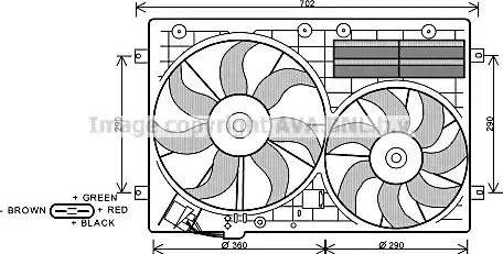 Ava Quality Cooling VW 7529 - Ventilator, hladjenje motora www.molydon.hr
