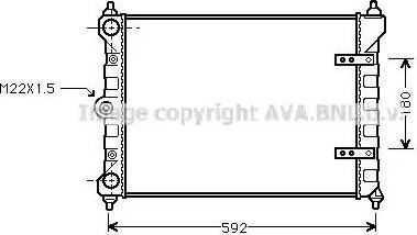 Ava Quality Cooling VWA2095 - Hladnjak, hladjenje motora www.molydon.hr