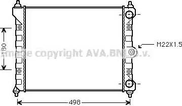 Ava Quality Cooling VWA2092 - Hladnjak, hladjenje motora www.molydon.hr