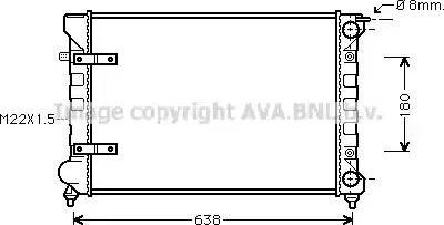 Ava Quality Cooling VWA2048 - Hladnjak, hladjenje motora www.molydon.hr