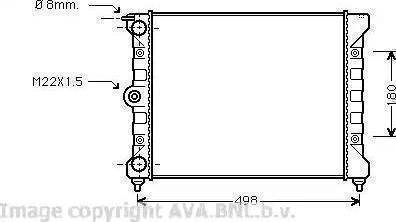 Ava Quality Cooling VWA2039 - Hladnjak, hladjenje motora www.molydon.hr