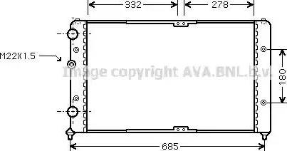 Ava Quality Cooling VWA2191 - Hladnjak, hladjenje motora www.molydon.hr