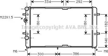 Ava Quality Cooling VWA2180 - Hladnjak, hladjenje motora www.molydon.hr