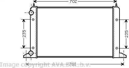 Ava Quality Cooling VWA2133 - Hladnjak, hladjenje motora www.molydon.hr