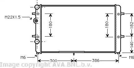 Ava Quality Cooling VWA2179 - Hladnjak, hladjenje motora www.molydon.hr