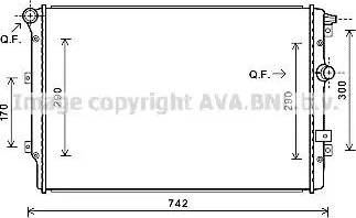 Ava Quality Cooling VWA2324 - Hladnjak, hladjenje motora www.molydon.hr