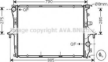 Ava Quality Cooling VWA2214 - Hladnjak, hladjenje motora www.molydon.hr