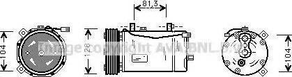 Ava Quality Cooling VWAK164 - Kompresor, klima-Uređaj www.molydon.hr