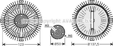 Ava Quality Cooling VW C273 - kvačilo, ventilator hladnjaka www.molydon.hr