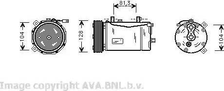 Ava Quality Cooling VW K164 - Kompresor, klima-Uređaj www.molydon.hr