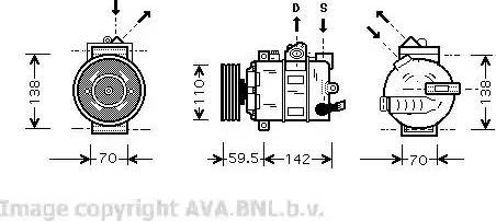 Ava Quality Cooling VWK258 - Kompresor, klima-Uređaj www.molydon.hr