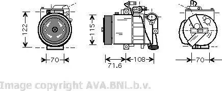 Ava Quality Cooling VW K257 - Kompresor, klima-Uređaj www.molydon.hr