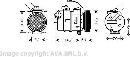 Ava Quality Cooling VW K261 - Kompresor, klima-Uređaj www.molydon.hr