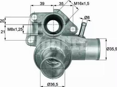 Behr TI 185 80D - Termostat, rashladna tekućinu www.molydon.hr