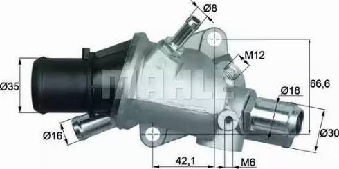 Behr TI 126 88 - Termostat, rashladna tekućinu www.molydon.hr