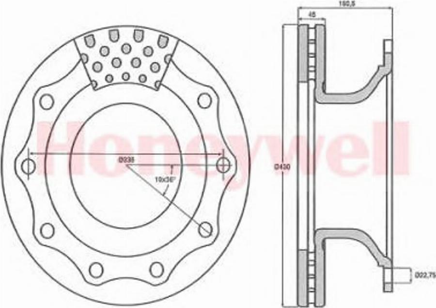 BENDIX 569000B - Kočioni disk www.molydon.hr