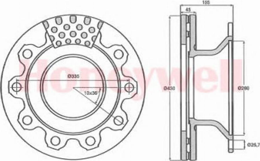 BENDIX 569020B - Kočioni disk www.molydon.hr