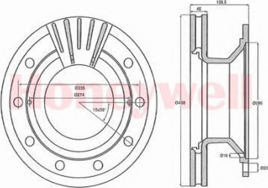 BENDIX 569021B - Kočioni disk www.molydon.hr