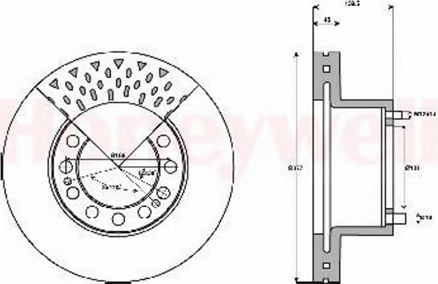 BENDIX 569109B - Kočioni disk www.molydon.hr