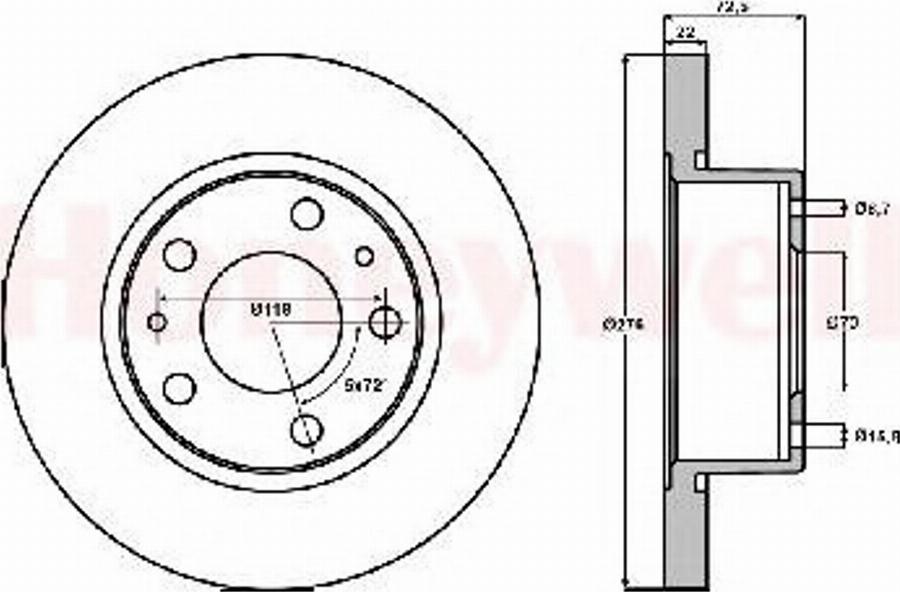 BENDIX 569104 B - Kočioni disk www.molydon.hr