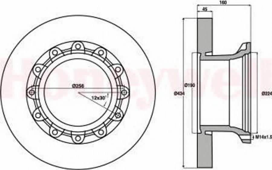 BENDIX 569114B - Kočioni disk www.molydon.hr