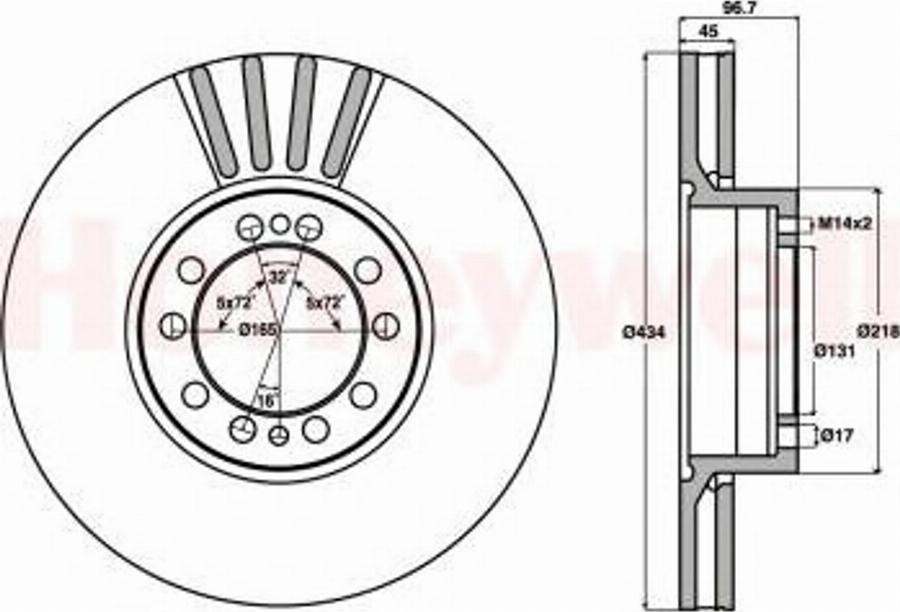 BENDIX 569113B - Kočioni disk www.molydon.hr